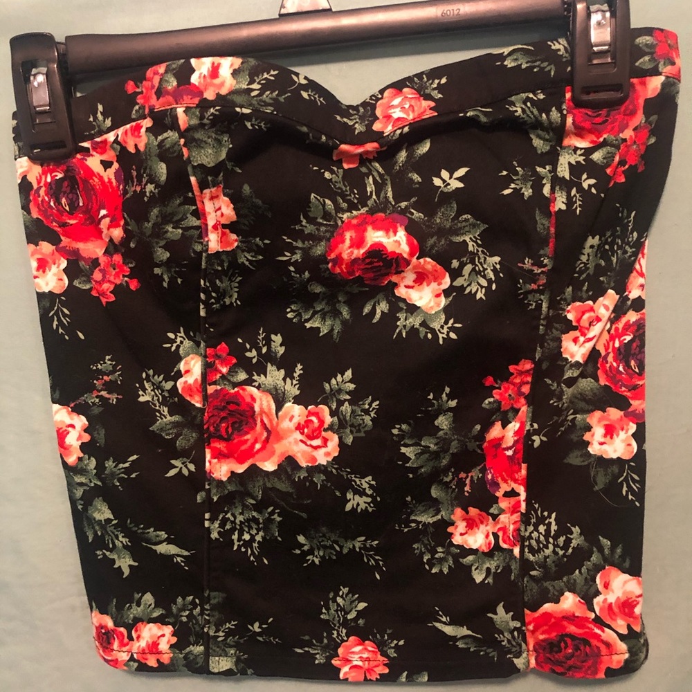 Rose tube top